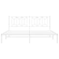 Miniatyrbillede 5 af 9: vidaXL sengeramme med sengegavl 183x213 cm metal hvid
