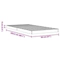 Miniatyrbilde 9 av 10: vidaXL Sengeramme brun 90x200 cm heltre furu