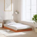 Miniatyrbilde 2 av 10: vidaXL Sengeramme brun 90x200 cm heltre furu
