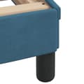 Miniatyrbillede 6 af 9: vidaXL seng med madras 100x200 cm velour blå