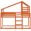 Miniatyrbilde 4 av 11: vidaXL Barneseng med tak voksbrun 80x200 cm heltre furu