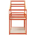 Miniatyrbilde 5 av 11: vidaXL Barneseng med tak voksbrun 80x200 cm heltre furu