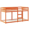 Miniatyrbilde 7 av 11: vidaXL Barneseng med tak voksbrun 80x200 cm heltre furu