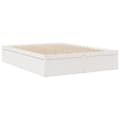 Miniatyrbilde 6 av 11: vidaXL Seng med madrass hvit 160x200 cm heltre furu