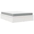 Miniatyrbilde 1 av 11: vidaXL Seng med madrass hvit 160x200 cm heltre furu