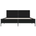 Miniatyrbilde 3 av 9: vidaXL Sengeramme svart 150x200 cm konstruert tre og metall