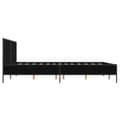 Miniatyrbilde 4 av 9: vidaXL Sengeramme svart 150x200 cm konstruert tre og metall