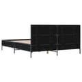 Miniatyrbilde 5 av 9: vidaXL Sengeramme svart 150x200 cm konstruert tre og metall