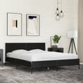 Miniatyrbilde 2 av 9: vidaXL Sengeramme svart 150x200 cm konstruert tre og metall
