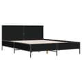 Miniatyrbilde 1 av 9: vidaXL Sengeramme svart 150x200 cm konstruert tre og metall