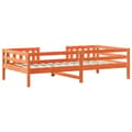 Miniatyrbilde 6 av 9: vidaXL Sengeramme uten madrass voksbrun 90x190 cm heltre furu