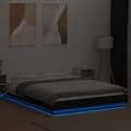 Pikkukuva 4 / 11: vidaXL Sängynrunko LED-valoilla musta 120x190 cm tekninen puu