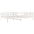Miniatyrbilde 3 av 9: vidaXL Sengeramme uten madrass hvit 75x190 cm heltre furu