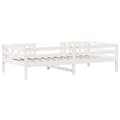 Miniatyrbilde 6 av 9: vidaXL Sengeramme uten madrass hvit 75x190 cm heltre furu