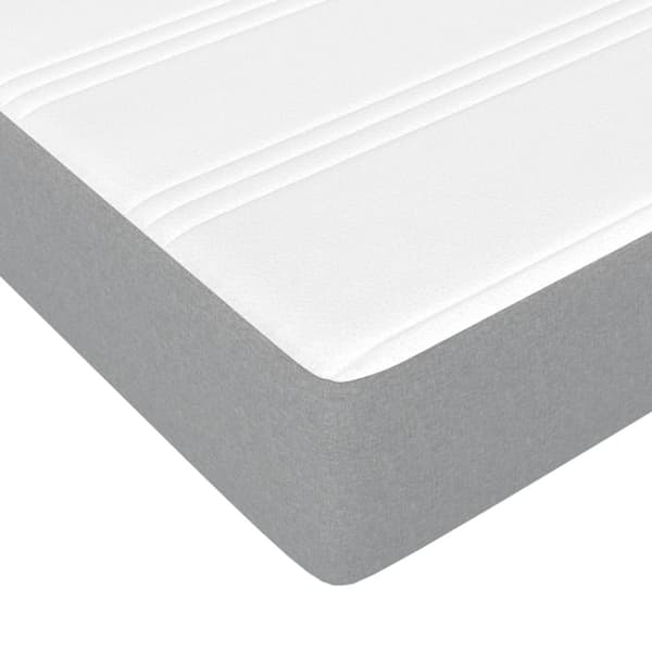 vidaXL Seng med madrass voksbrun 140x200 cm heltre furu
