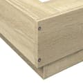 Miniatyrbilde 10 av 11: vidaXL Sengeramme med LED-lys sonoma eik 160x200 cm konstruert tre
