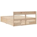 Miniatyrbilde 5 av 10: vidaXL Sengeramme uten madrass 140x200 cm heltre furu