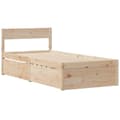 Miniatyrbilde 1 av 10: vidaXL Sengeramme uten madrass 100x200 cm heltre furu
