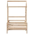 Miniatyrbilde 4 av 11: vidaXL Sengeramme med tak 100x200 cm heltre furu