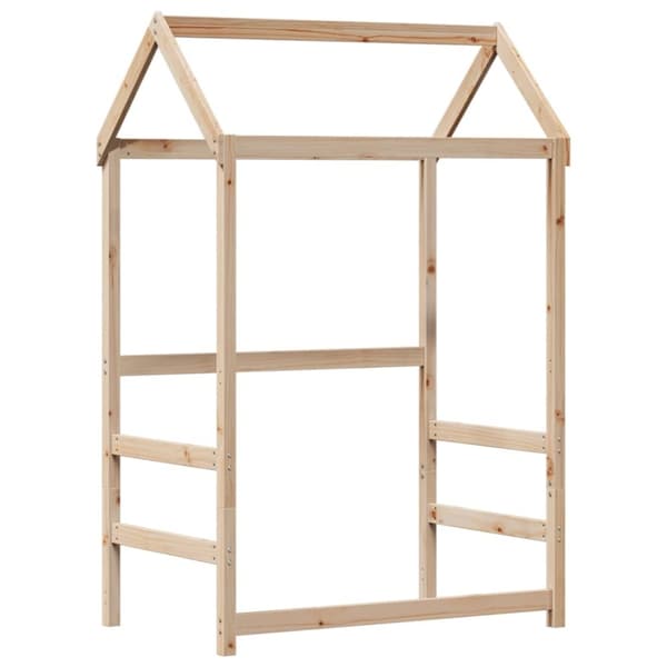 vidaXL Sengeramme med tak 100x200 cm heltre furu