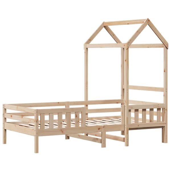 vidaXL husseng 75x190 cm massivt fyrretræ