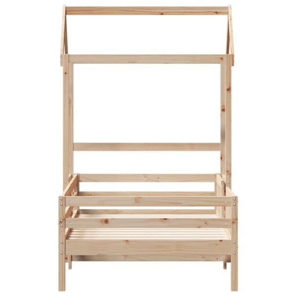 vidaXL husseng 75x190 cm massivt fyrretræ