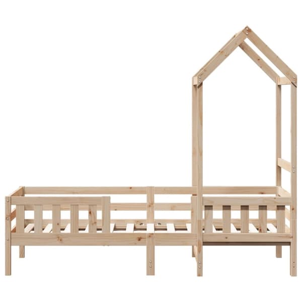 vidaXL husseng 75x190 cm massivt fyrretræ