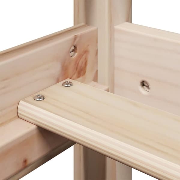 vidaXL husseng 75x190 cm massivt fyrretræ
