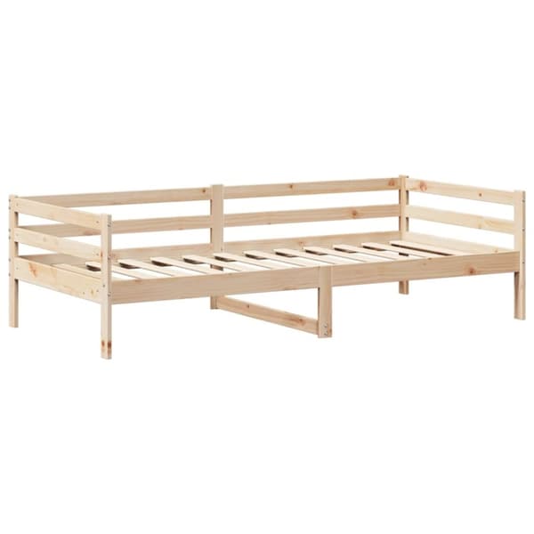 vidaXL Sohvasänky ja penkkisarja katoksella 90x200 cm täysi mänty