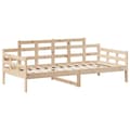 Miniatyrbilde 6 av 11: vidaXL Sett med dagseng og benk med tak 80x200 cm heltre furu