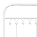 Miniatyrbilde 8 av 9: vidaXL Sengeramme i metall med hode- og fotgavl hvit 107x203 cm