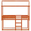 Pikkukuva 4 / 11: vidaXL Kerrossänky katolla vahanruskea 80x200 cm täysi mänty