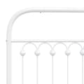 Miniatyrbillede 8 af 9: vidaXL sengeramme med sengegavl 80x200 cm metal hvid
