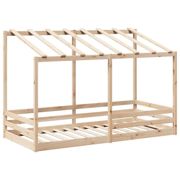 vidaXL Barneseng med tak 90x200 cm heltre fruru