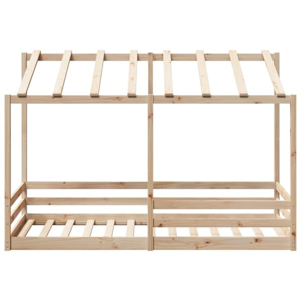 vidaXL Barneseng med tak 90x200 cm heltre fruru