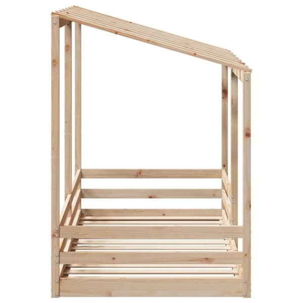 vidaXL Barneseng med tak 90x200 cm heltre fruru