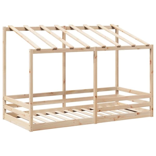 vidaXL husseng til børn 100x200 cm massivt fyrretræ