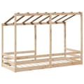 Miniatyrbilde 6 av 9: vidaXL Barneseng med tak 75x190 cm heltre furu