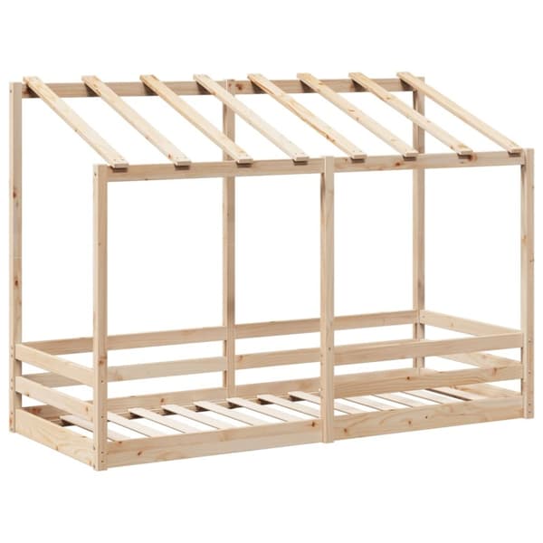vidaXL husseng til børn 75x190 cm massivt fyrretræ