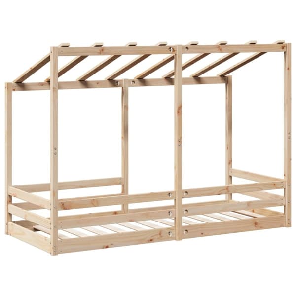 vidaXL husseng til børn 75x190 cm massivt fyrretræ
