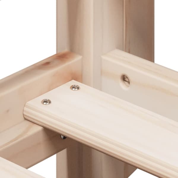 vidaXL Køyeseng uten madrass 90x200 cm heltre furu