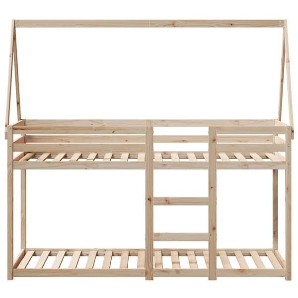 vidaXL Køyeseng uten madrass 90x190 cm heltre furu
