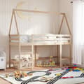 Pikkukuva 2 / 11: vidaXL Parvisänky tikkailla ja katoksella 90x190 cm täysi mänty