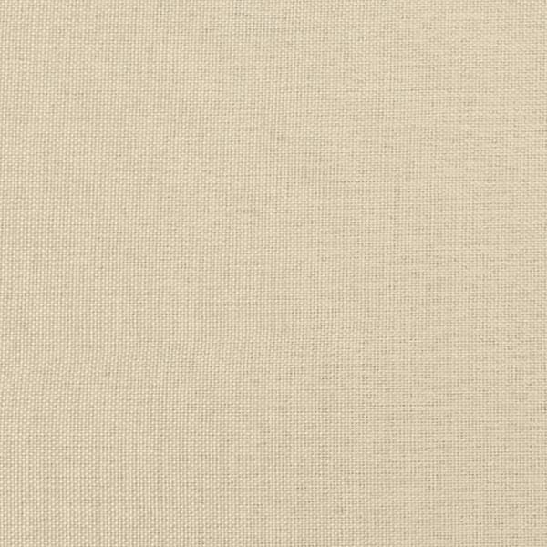 vidaXL Seng med madras 120x200 cm stof cremefarvet