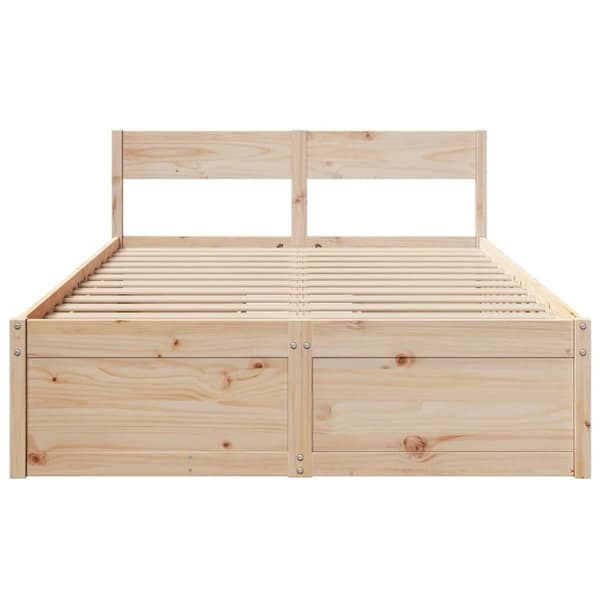 vidaXL Sengeramme uten madrass 120x200 cm heltre furu