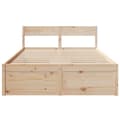 Miniatyrbilde 3 av 10: vidaXL Sengeramme uten madrass 120x200 cm heltre furu