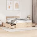 Miniatyrbilde 2 av 10: vidaXL Sengeramme uten madrass 120x200 cm heltre furu