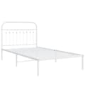 Miniatyrbilde 3 av 9: vidaXL Sengeramme i metall med hodegavl hvit 100x200 cm