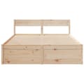 Miniatyrbilde 3 av 10: vidaXL Sengeramme uten madrass 150x200 cm heltre furu