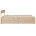 Miniatyrbilde 4 av 10: vidaXL Sengeramme uten madrass 150x200 cm heltre furu